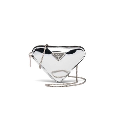 PRADA GLOSSY LEATHER MINI CLUTCH 1NR005 (13*9*2cm) 